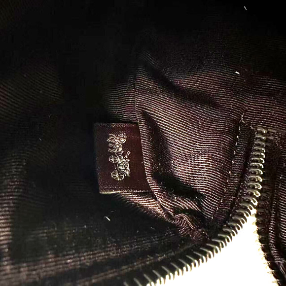 Coach Boxed Set Mini Rowan Crossbody Bag Mirror Charm Signature Canvas Wine NWT - Picture 13 of 13